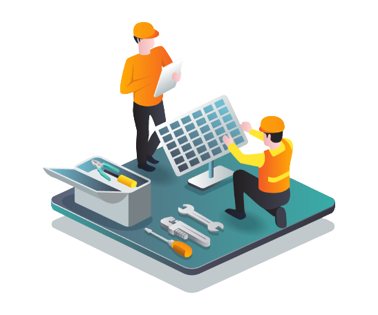 Solar installation process